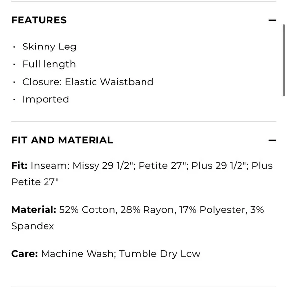 Talbots Luxe Velour High Waist Leggings Sz XL - Picture 10 of 10